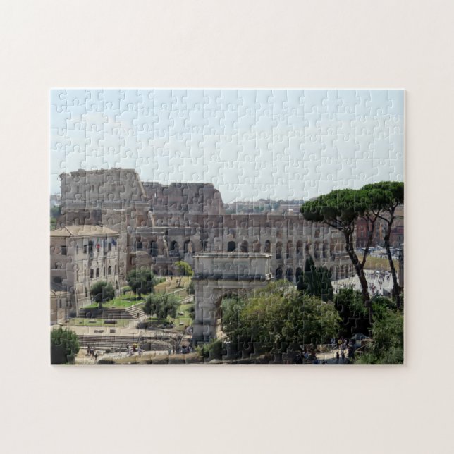 Rome Colosseum och romerskt forapussel Pussel (Horisontell)