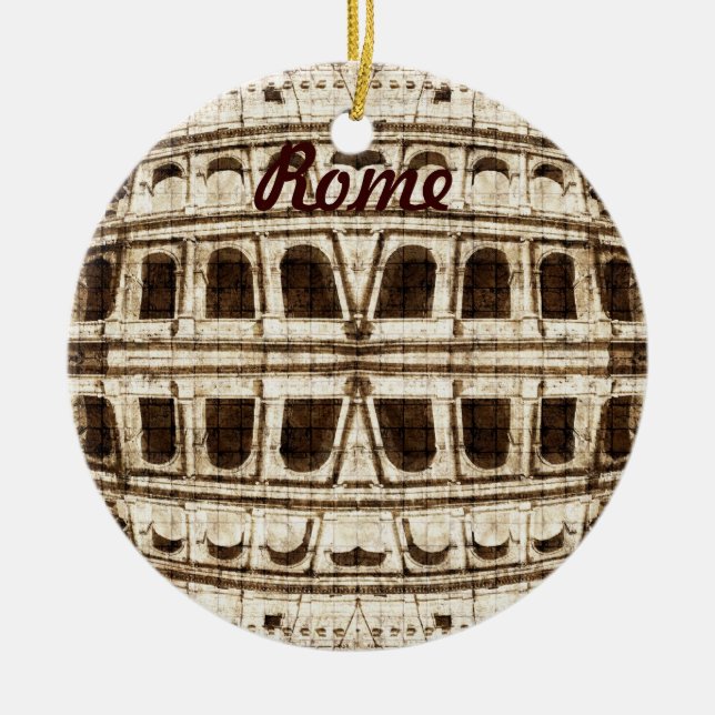 Rome Colosseum prydnad Julgransprydnad Keramik (Framsidan)