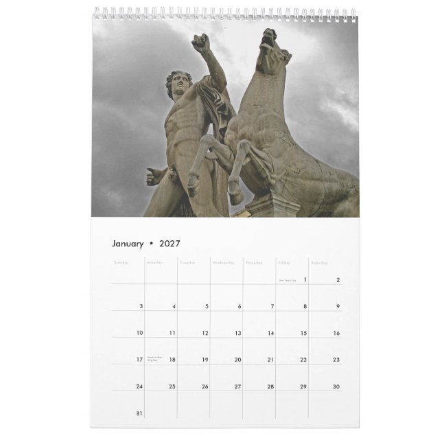 ROME den eviga staden Kalender (Jan 2027)