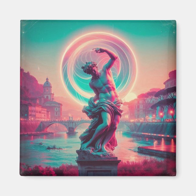 Rome | Ethereal Dreamy Urban Vaporwave Retrowave Magnet (Framsidan)