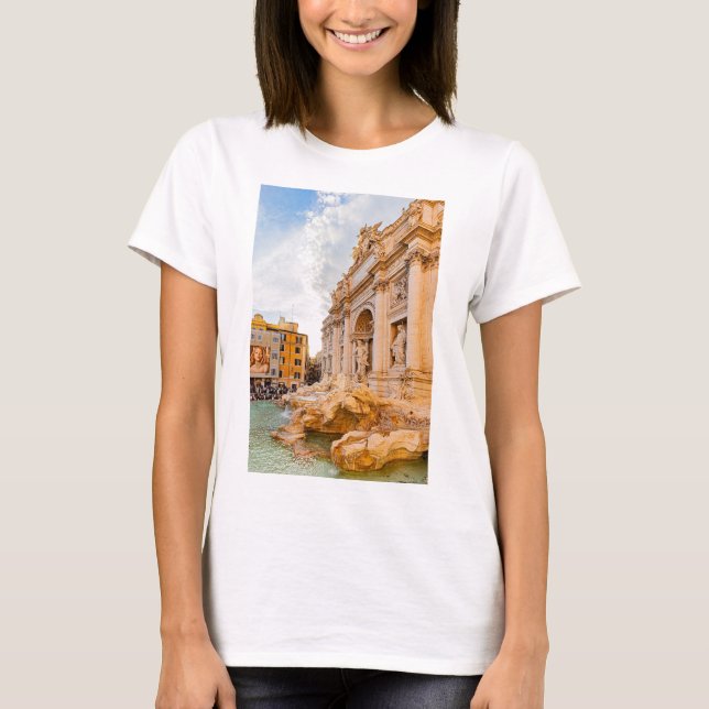 Rome Fontaine de Trevi T Shirt (Framsida)