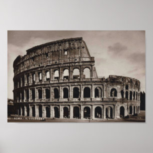Rome italien, Colosseum, vintage Poster