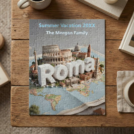 Rome Italien Familje Semester Resa Souvenir Pussel
