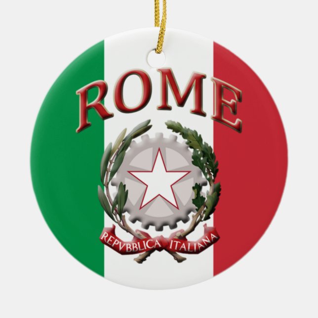 Rome italien julgransprydnad keramik (Framsidan)