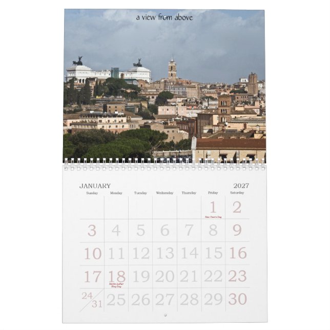 rome italien kalender (Jan 2027)