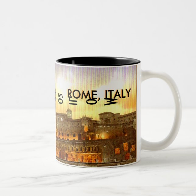 ROME ITALIEN (Mojisola en Gbadamosi - en Okubule) Två-Tonad Mugg (Höger)