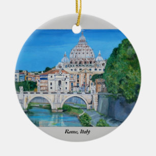 Rome italien - prydnad julgransprydnad keramik