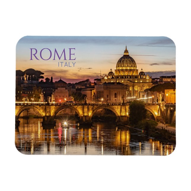 Rome Italien Souvenir Magnet (Horisontell)
