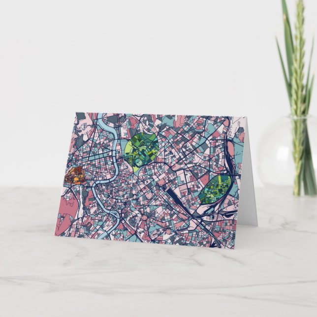 Rome italienkarta kort (Framsida)