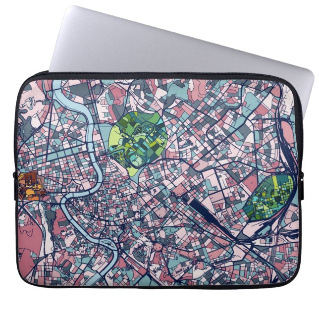 Rome italienkarta laptop fodral (Framsidan)