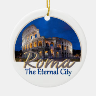 ROME italienprydnad Julgransprydnad Keramik