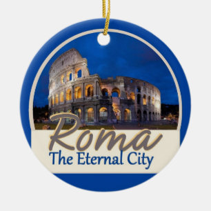 ROME italienprydnad Julgransprydnad Keramik