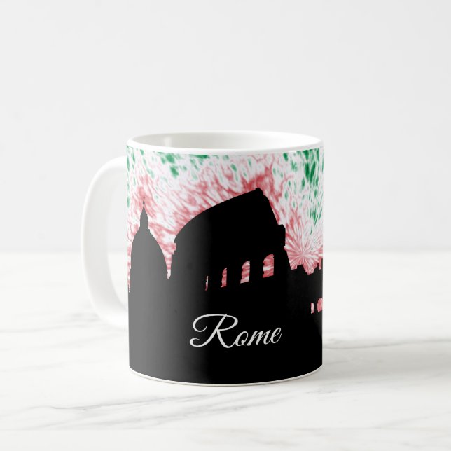 Rome italienSilhouette Kaffemugg (Framsida vänster)