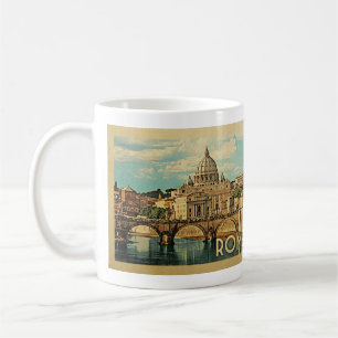 Rome italienvintage resor kaffemugg