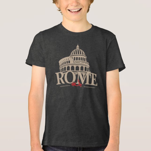 Rome Italy Europe T Shirt (Framsida)