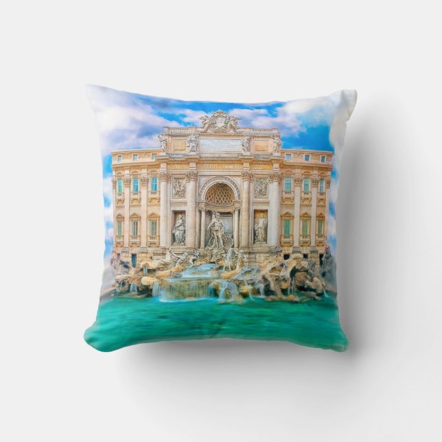 Rome - La Dolce Vita - Trevi-fontän Kudde (Framsida)