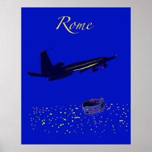 Rome på natten poster
