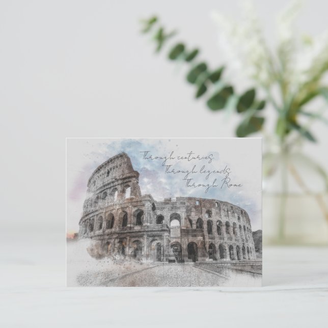 Rome Postcard – Through Centuries, Through Legends Vykort (Stående Fram)