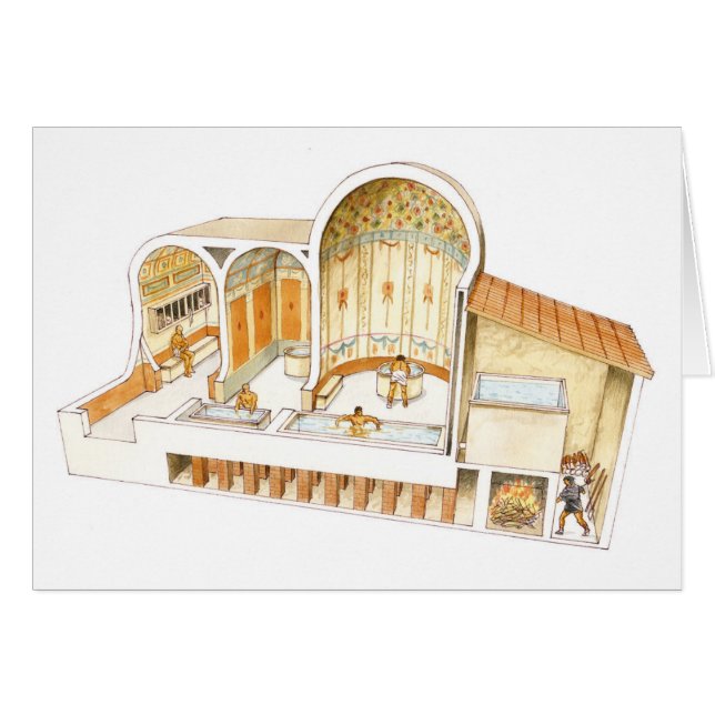 Rome. Privata bad Hälsningskort (Framsidan Horizontal)