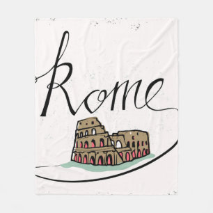 Rome räcker märkt design fleecefilt