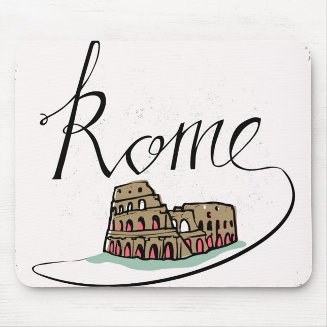 Rome räcker märkt design musmatta (Framsidan)