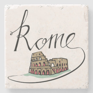 Rome räcker märkt design stenunderlägg