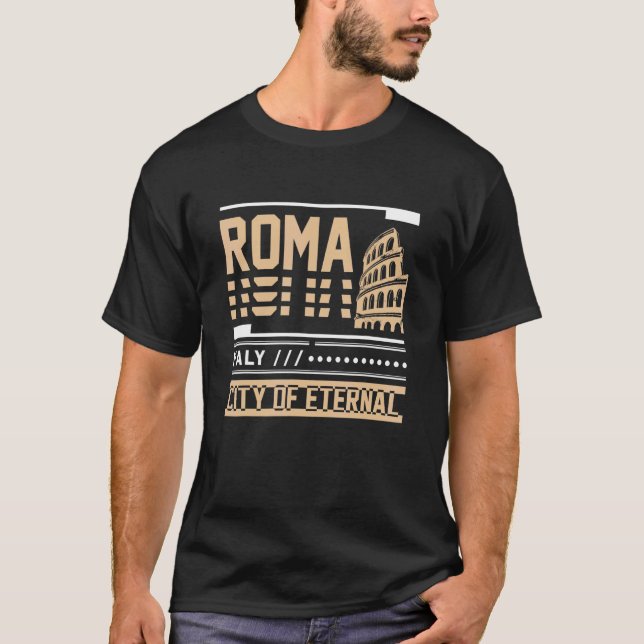 Rome Roma Italy T Shirt (Framsida)