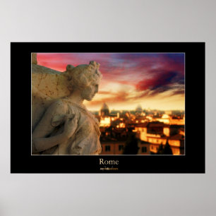 Rome solnedgång poster