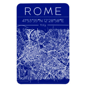Rome stadsplan-magnet i ritningsstil magnet