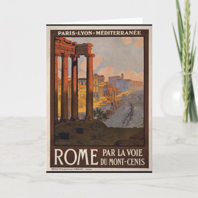 Rome till och med Monten-Cenis Kort (Framsida)
