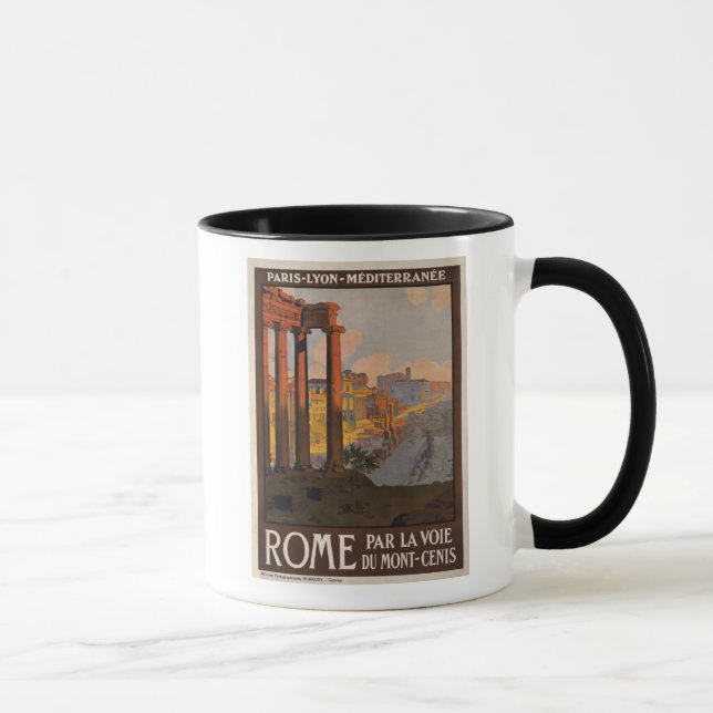 Rome till och med Monten-Cenis Mugg (Höger)