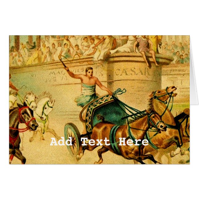 Rome triumfvagntävling hälsningskort (Framsidan Horizontal)