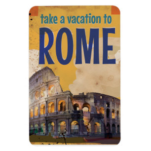 Rome vintage resoraffisch magnet