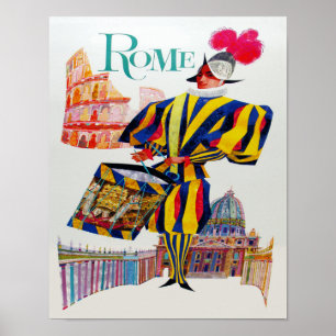Rome vintage resoraffisch poster