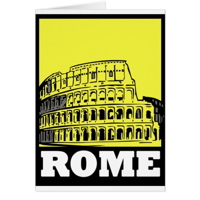 Rome vykortdesign hälsningskort (Framsidan)