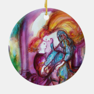 ROMEO AND JULIET Romantic Valentines's Day Julgransprydnad Keramik