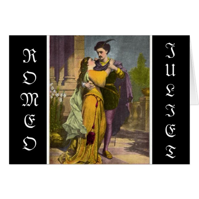 Romeo & Juliet Hälsningskort (Framsidan Horizontal)