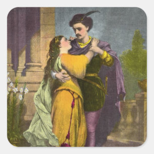 Romeo & Juliet Sticker Fyrkantigt Klistermärke