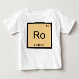 Romeo Namn Kemiskt Element Periodiska Systemet T-shirt