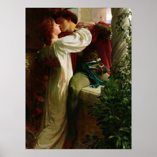 Romeo och Juliet, 1884 av Frank Dicksee Poster (Framsidan)