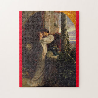 Romeo och Juliet 1884 Verona Balcony Dicksee art Pussel