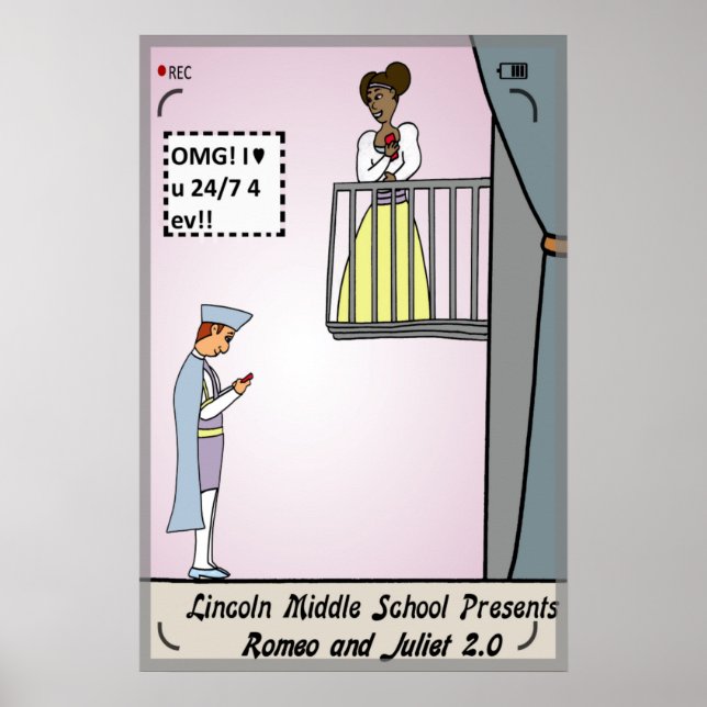 Romeo och Juliet 2.0 Poster (Framsidan)