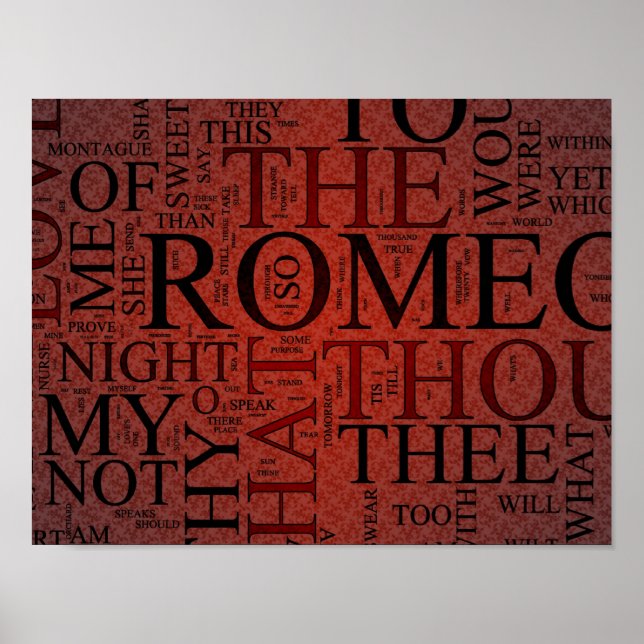 Romeo och Juliet (Anpassningsbar V2 - 13 x 10 tum) Poster (Framsidan)
