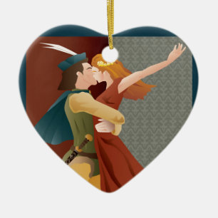 Romeo och Juliet, balett Julgransprydnad Keramik