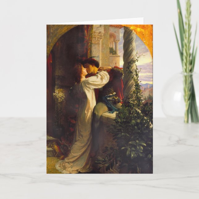 Romeo och Juliet c. 1884 från Herr Frank Dicksee Kort (Framsida)