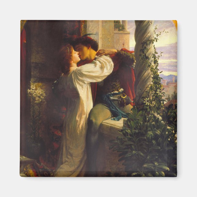 Romeo och Juliet c. 1884 från Herr Frank Dicksee Magnet (Framsidan)