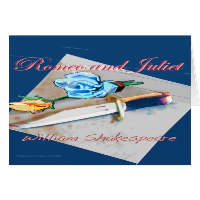 Romeo och Juliet Hälsningskort (Framsidan Horizontal)