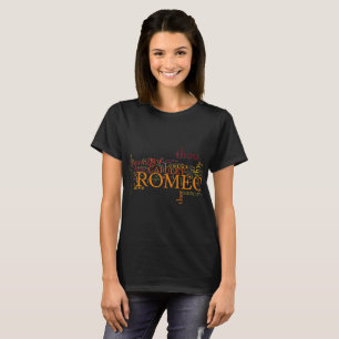 Romeo och Juliet ordkonst T-shirt
