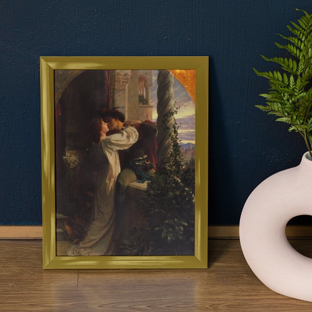Romeo och Juliet Painting av Herr Francis Dicksee Canvastryck (Romeo and Juliet Painting by Sir Francis Dicksee Print)
