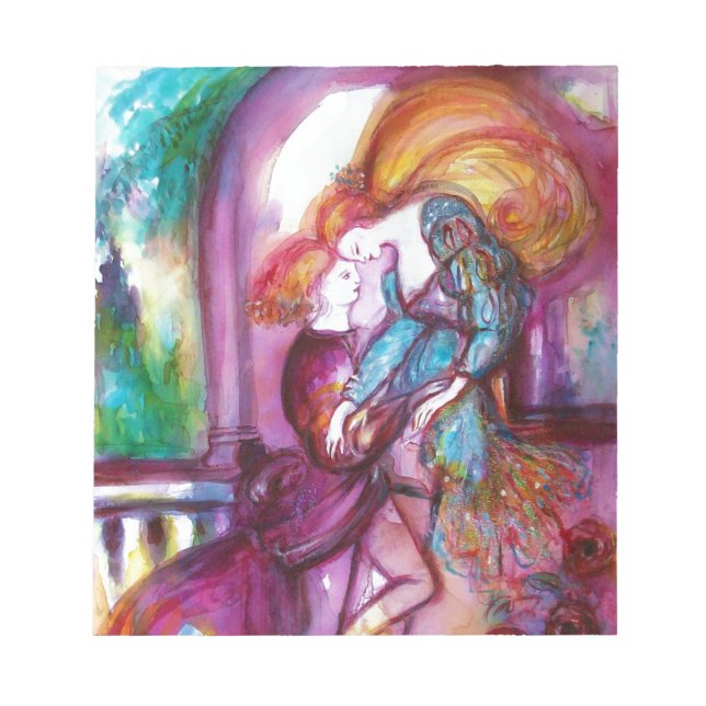 ROMEO OCH JULIET Romantic Valentines Day Anteckningsblock (Framsida)